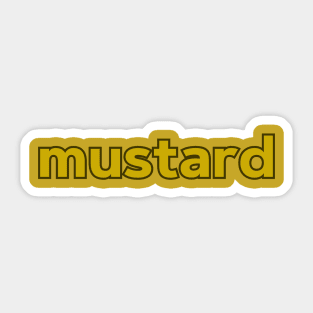 Halloween Costume Shirt MUSTARD Sticker